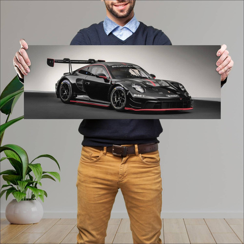 Cuadro 30x80cm Auto 2022 Porsche 911 Gt3 R Auto 545