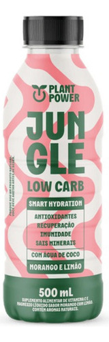 Bebida Isotônica Low Carb Morango E Limão Jungle 500ml