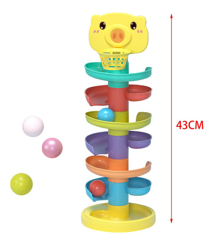 Brinquedo De Pista De Rolamento Bola Ir Rampa 7 Nível