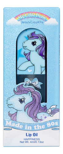 Lip Oil Made In The 80s Beauty Creations X My Little Pony Acabado Brillante Color Happiness