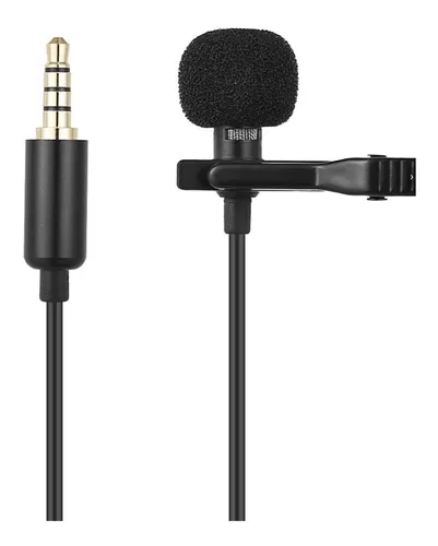 Microfono de solapa 3.5mm con clip 1.5m