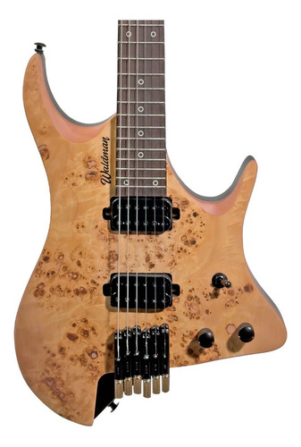 Guitarra Elétrica Waldman Headless Whl500 Satin C/ Bag Cor Nat/b Orientação Da Mão Destro