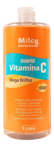 Shampoo Vitamina C Mega Brilho Estimula O Crescimento Milcy