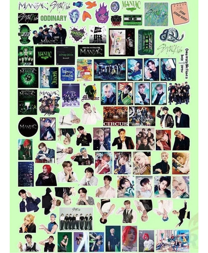 Stray Kids (55 Photocard + Sticker) Kit Pegatina + Lomocard