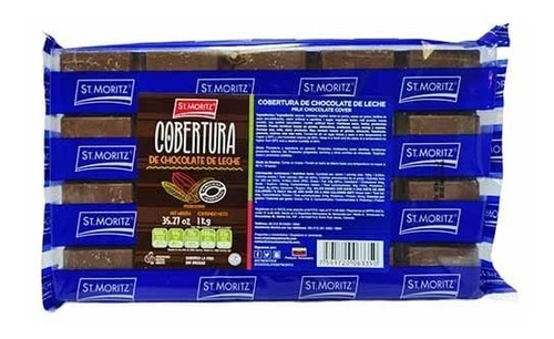 Chocolate Para Cobertura De Leche St.moritz Caja 10und Gs