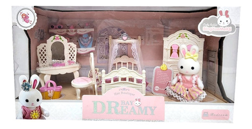 Playset Conejito Con Dormitorio Y Accesorios Jeg Yk02625