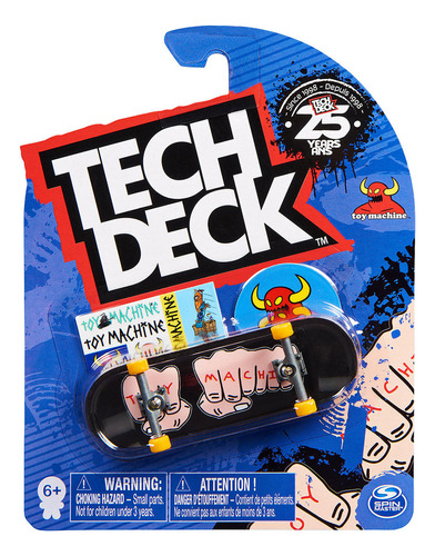 Tech Deck Skate De Dedo Toy Machine Mãos 96mm 2890