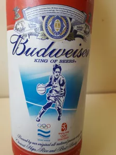 Botella De Cerveza Juegos Olímpicos Beijing Llena Basquet