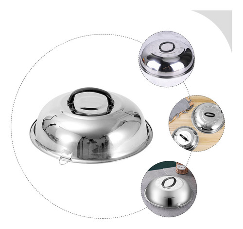 Sartén Con Tapa De Acero Inoxidable Griddles