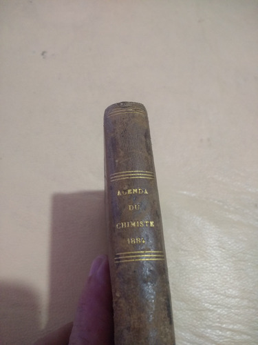 Agenda Du Chimiste Hachette Frances 1884 Unico!!
