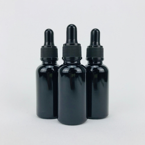 Frasco Gotero 30 Ml Coated Pipeta Cristal Recta 45pz