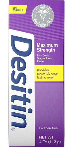 Desitin Maximum Strength Diaper Rash Pega 4 Oz (pack De 2)