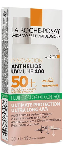 Anthelios Uvmune 400 Fps +50 Oil-control-fluido Con Color