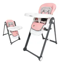 Comprar Silla De Comer Para Bebe Plegable Rizzo Baby Happy Nuevos Color Rosado Silla Regulable