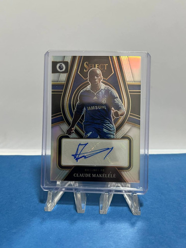 Barajita Panini Autografiada Por Claude Makelele. Chelsea Fc