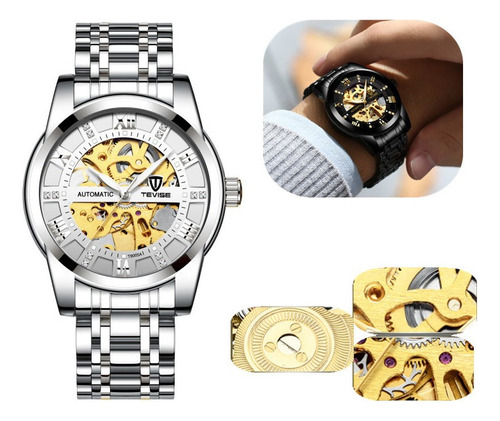 Reloj Esqueleto Mecánico Automático For Hombre