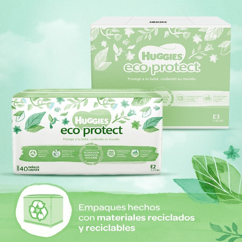 Imagen 5 de 7 de Huggies Eco Protect Pañal Desechable, Etapa 6 Unisex, 160pz