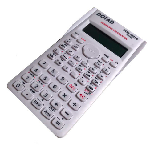 Calculadora Científica 240 Funções 10+2 Dígitos Colorida Cor Branco