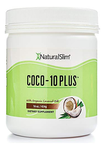 Aceite De Coco Organico Con Enzimas Naturalslim Coco-10 Plus