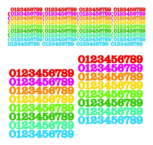 Número 800x Pegatizas Multifunción Etiquetas De Multicolor