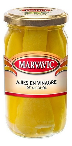 Marvavic - Ajíes En Vinagre De Alcohol Frasco 220gr