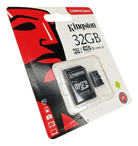 Memoria Microsd De 32gb Clase 10 + Adaptador 