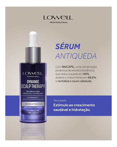 Kit Dynamic Lowell Antiqueda, Força E Crescimento 3 Produtos