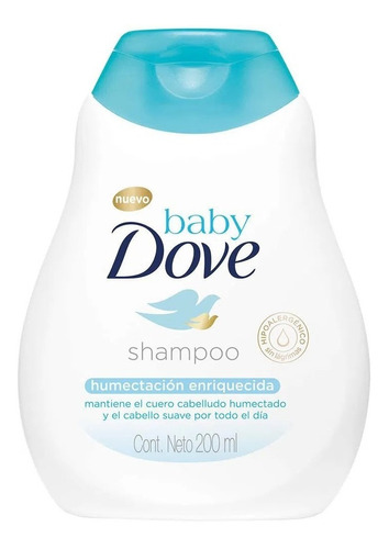 Baby Dove Shampoo 200 Ml Humectación Enriquecida
