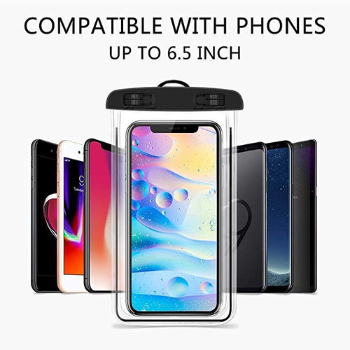 Bolsa Sumergible Agua Waterproof Para Celulares Hasta 5.5