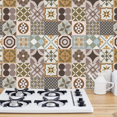 Papel De Parede Cozinha Azulejo Português Lavável 