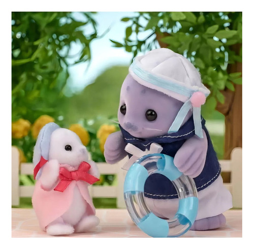 Sylvanian Families Familia Das Focas Epoch Magia Epoch 5759