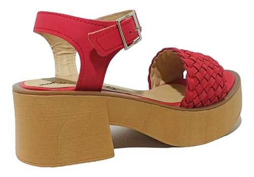 Imagen 2 de 4 de Sandalias Cuero Marie Red