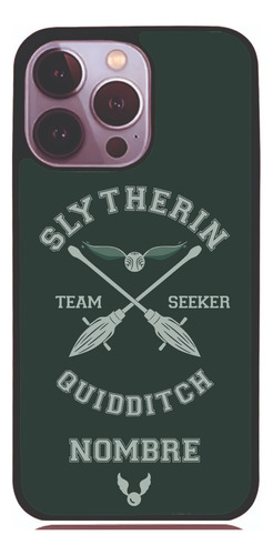 Funda Nombre Personalizado Motorola Quidditch Slytherin 2