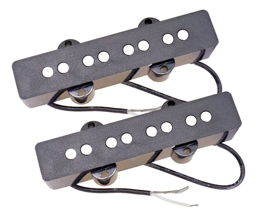 . Pastilla Humbucker Negra De 2 Piezas For Bajo Jazz De 4