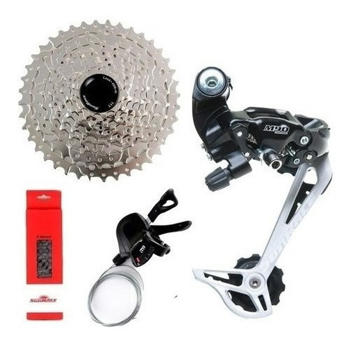Kit Transmissão Grupo Sunrace 9v 1x9v 11x40 Mtb Bike 4 Peças