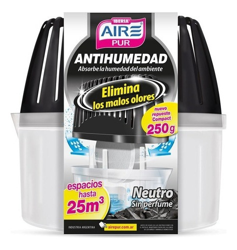 Aire Pur Antihumedad Neutro Con Carbón Activado. 250g