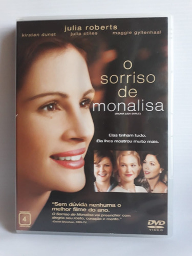 Dvd O Sorriso De Monalisa - Julia Roberts - Ótimo Estado (Usado)