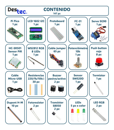 Kit Compatible Raspberry Pi Pico