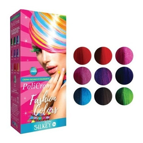Silkey Fashion Colors Tinta, Colores Fantasía, Barberos/as