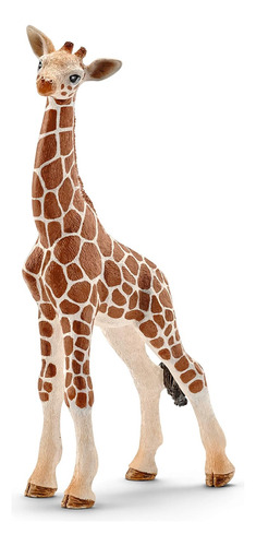 Schleich Figura Cría De Jirafa, Color Café/blanco