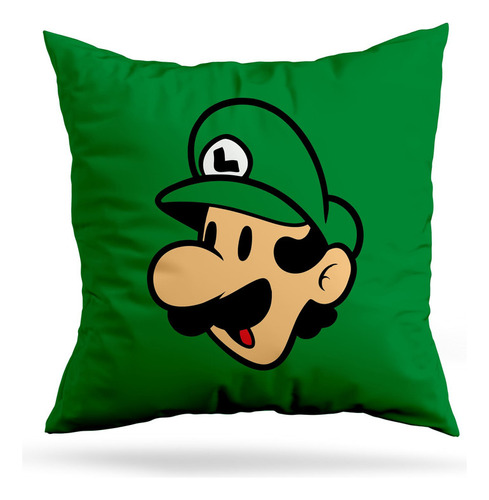Cojin Deco Luigi Bros Face (d0154 Boleto.store)