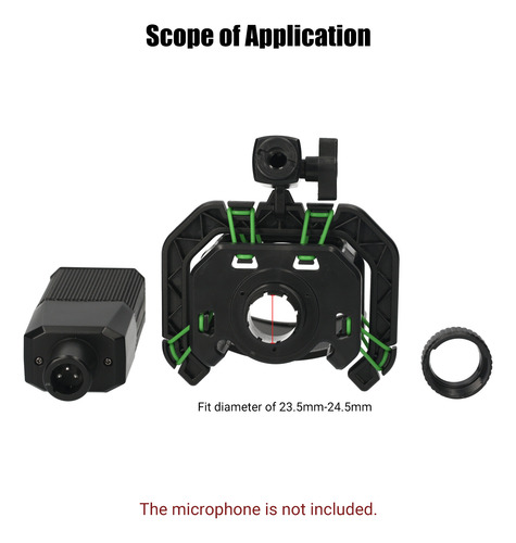 Microfone Shock Mount Pop Screw Filter Diâmetro Metal