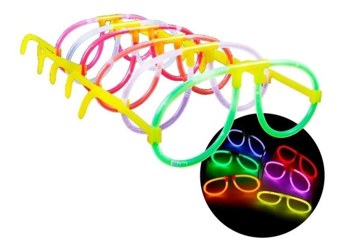 120 Lentes Neon Fiesta Glow Batucada Fluorescentes Luminosos