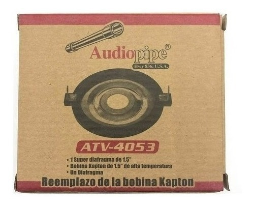 Repuesto Membrana Reparacion Tweeter Audiopipe Atr 4053