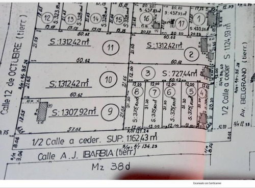 Imagen 3 de 3 de Oportunidad Terreno Lote- Saladillo, Saladillo Prov. De Buenos Aires