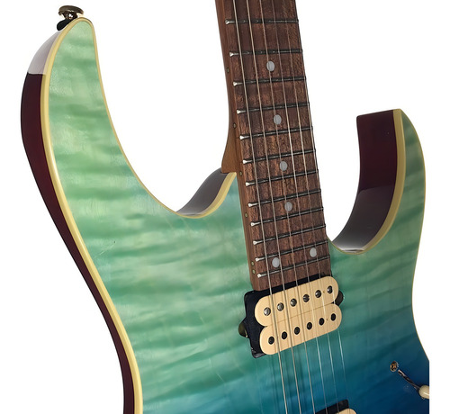Guitarra Ibanez Rg 421hpfm Brg Cor Blue Reef Gradation Material do diapasão -ogueira Orientação da mão Destro