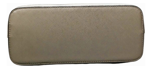 Cartera Prune De Cuero Pu Safiano Platino Dyna Platino Lisa Tramado Safiano Oro Platino