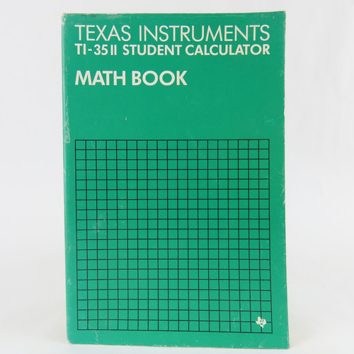 L4078 Texas Instrumets Ti-35ii Student Calculator Math Book