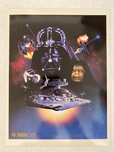 Set De 3 Litografias De Star Wars De Blockbuster 22 X 28 Cms (Usado)