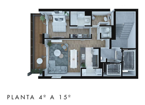 Imagen 28 de 28 de Departamento De 1 Dormitorio Más Comodín Y Vista Al Río